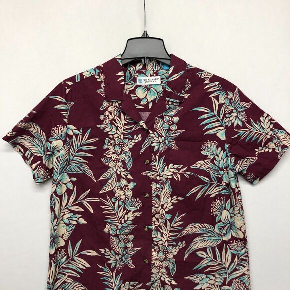 Tori Richard Uniforms Women Hawaiian Button Shirt Top Size Large Floral B260 -29 - Picture 7 of 12